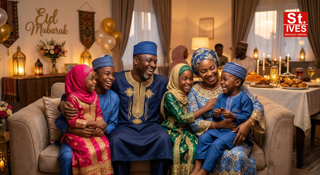 Eid Mubarak message St Ives family celebration Nigeria