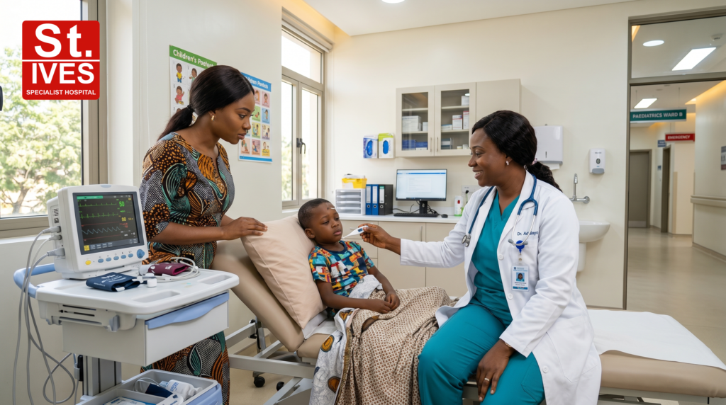 paediatric hospital Lagos child fever treatment