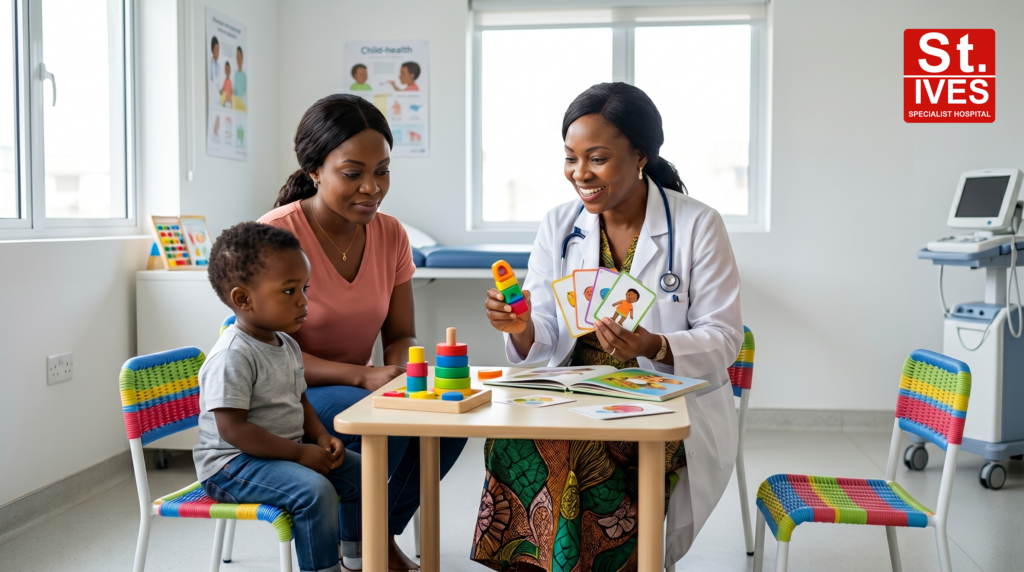 delayed speech child assessment at paediatric hospital Lagos