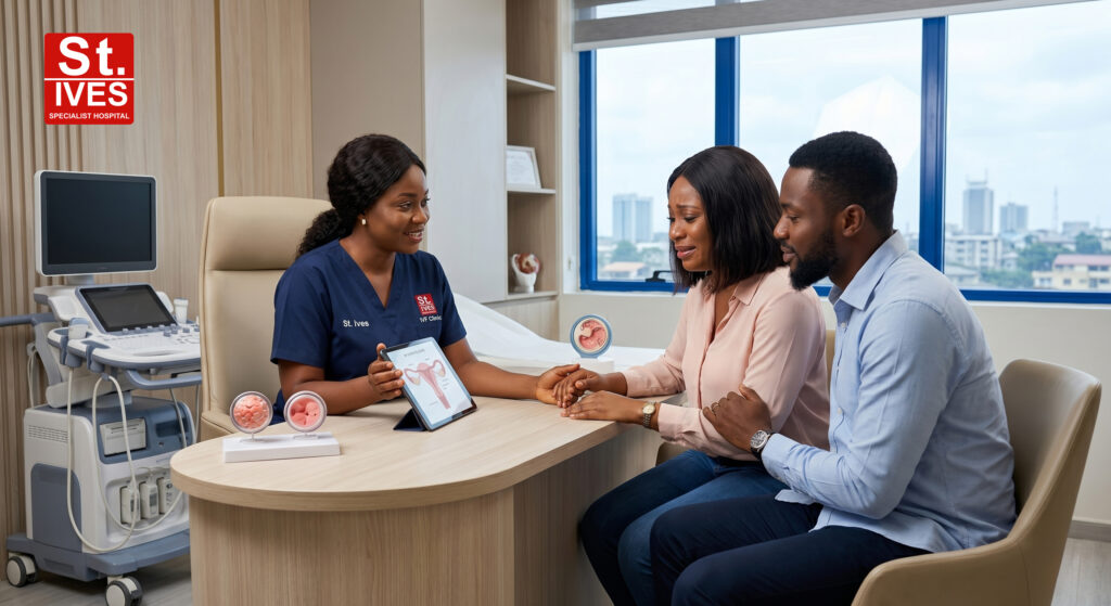 fertility nurse supporting IVF patients in Lagos Nigeria