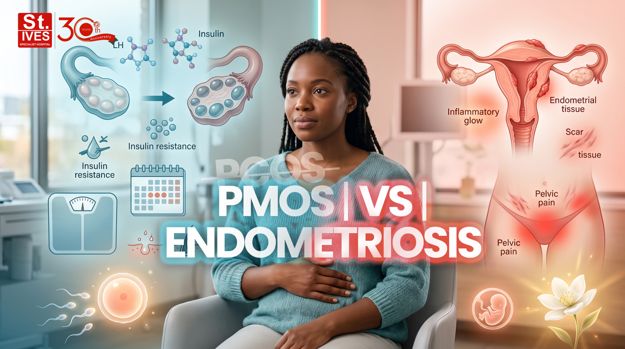 PMOS vs Endometriosis: Understanding the Difference and How Each Affects Fertility